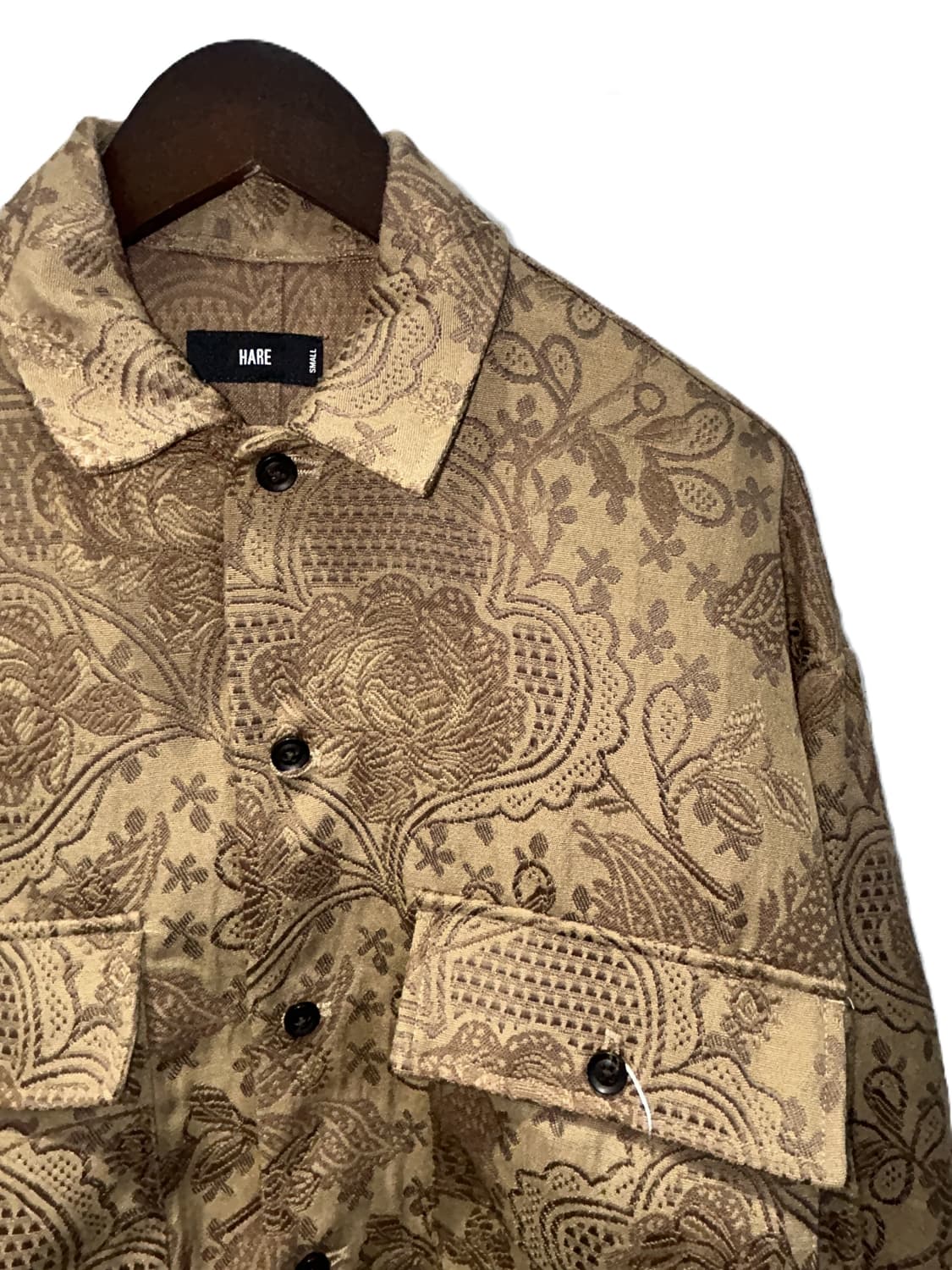 HARE 페이즐리 자카드 오버핏 셔츠 자켓 상품이미지3