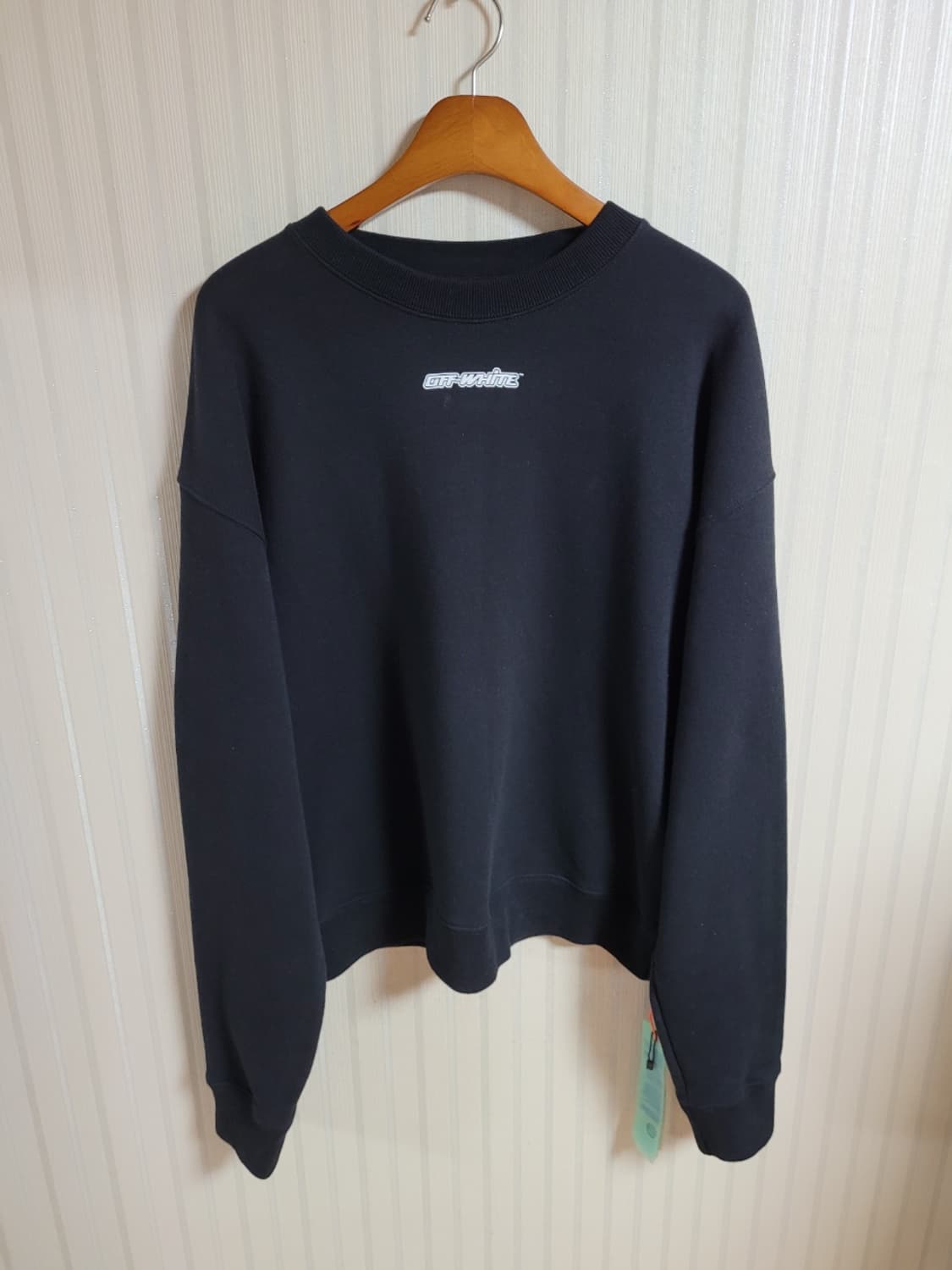 [M] 오프화이트 블루 마커펜 애로우 맨투맨 상품이미지3