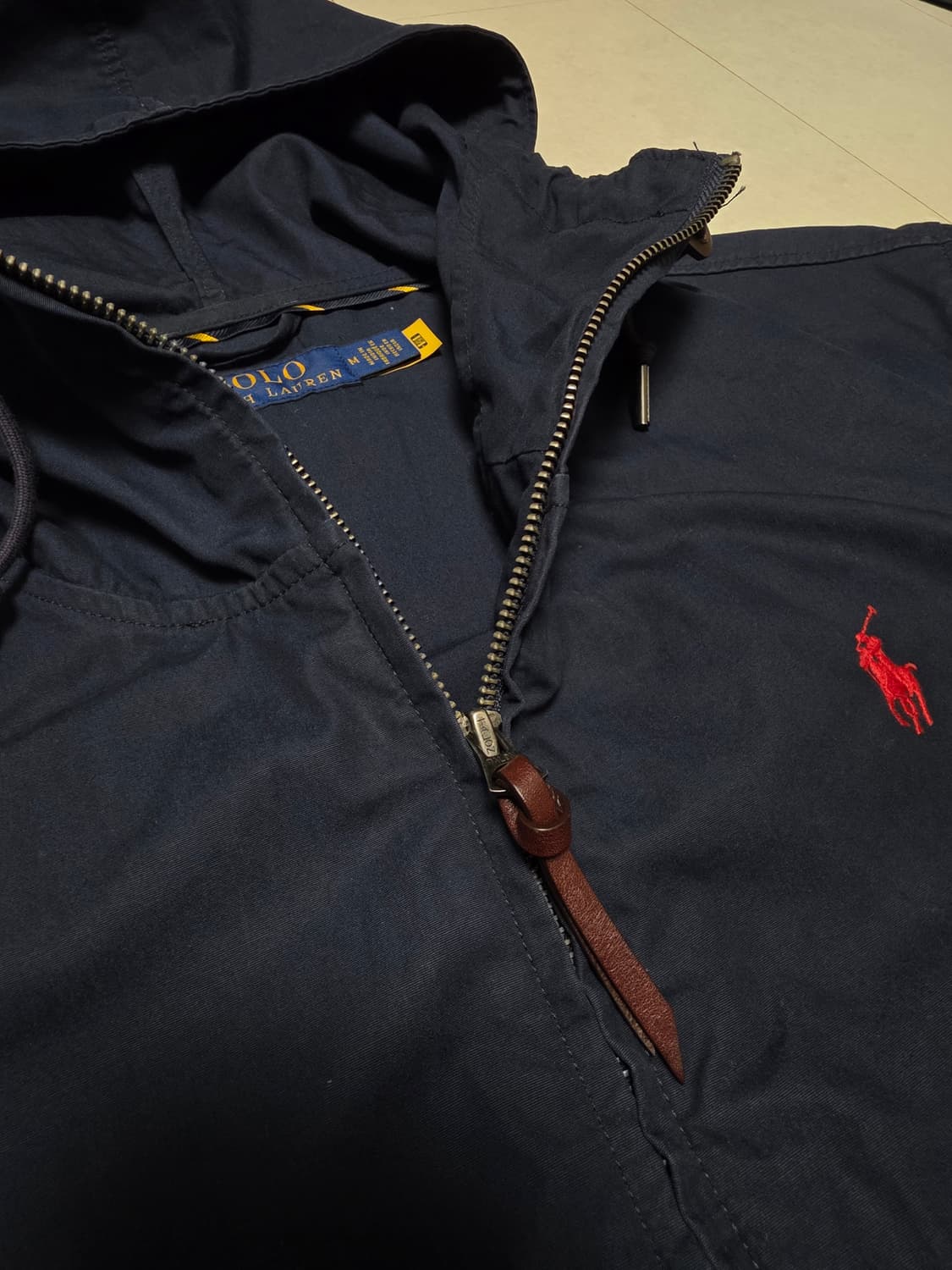 폴로 랄프로렌.바람막이 윈드브레이커 코튼자켓 M 후드자켓  상품이미지2