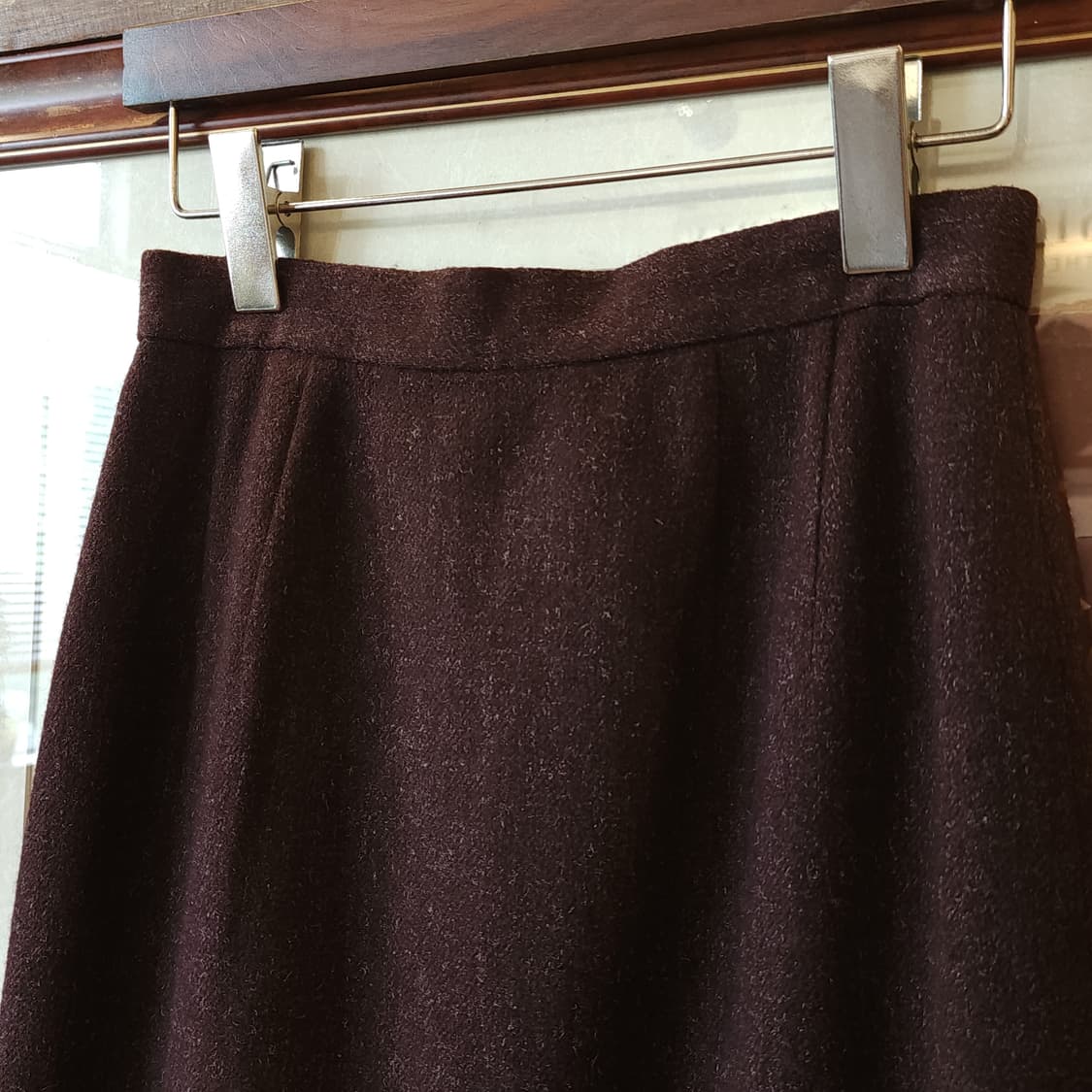 90s 발렌시아가 보카시 울 스커트 브라운 38 상품이미지3