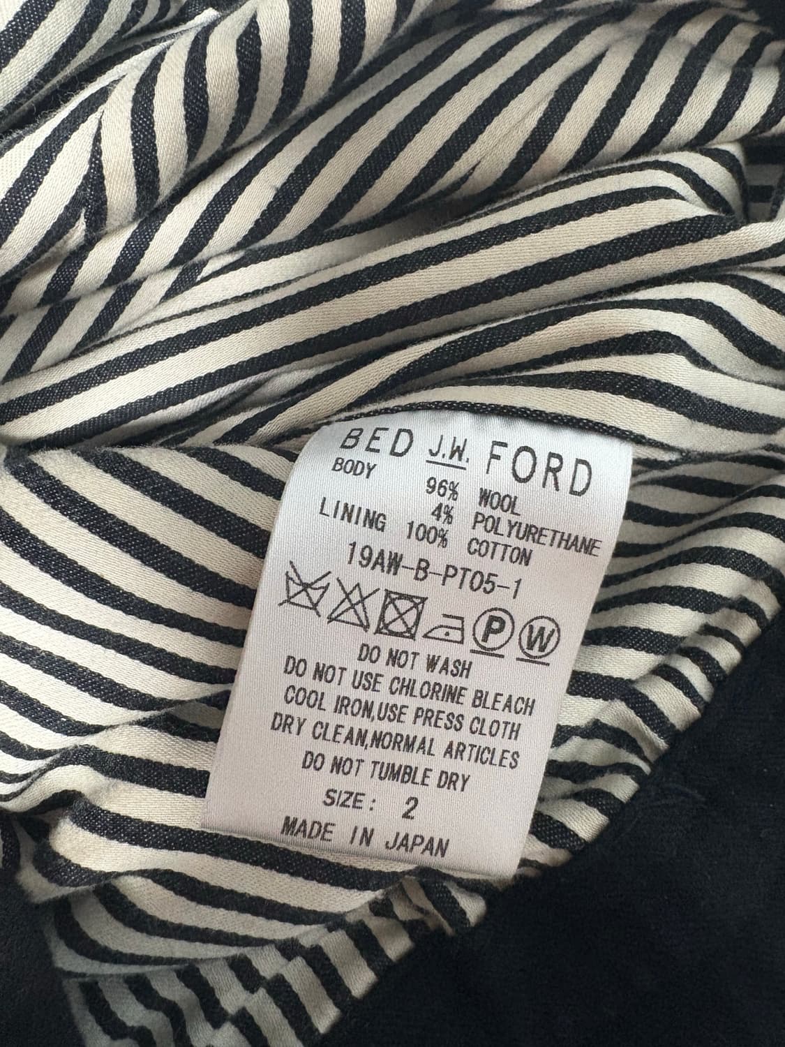 BED j.w. FORD 울 사루엘 팬츠 상품이미지3