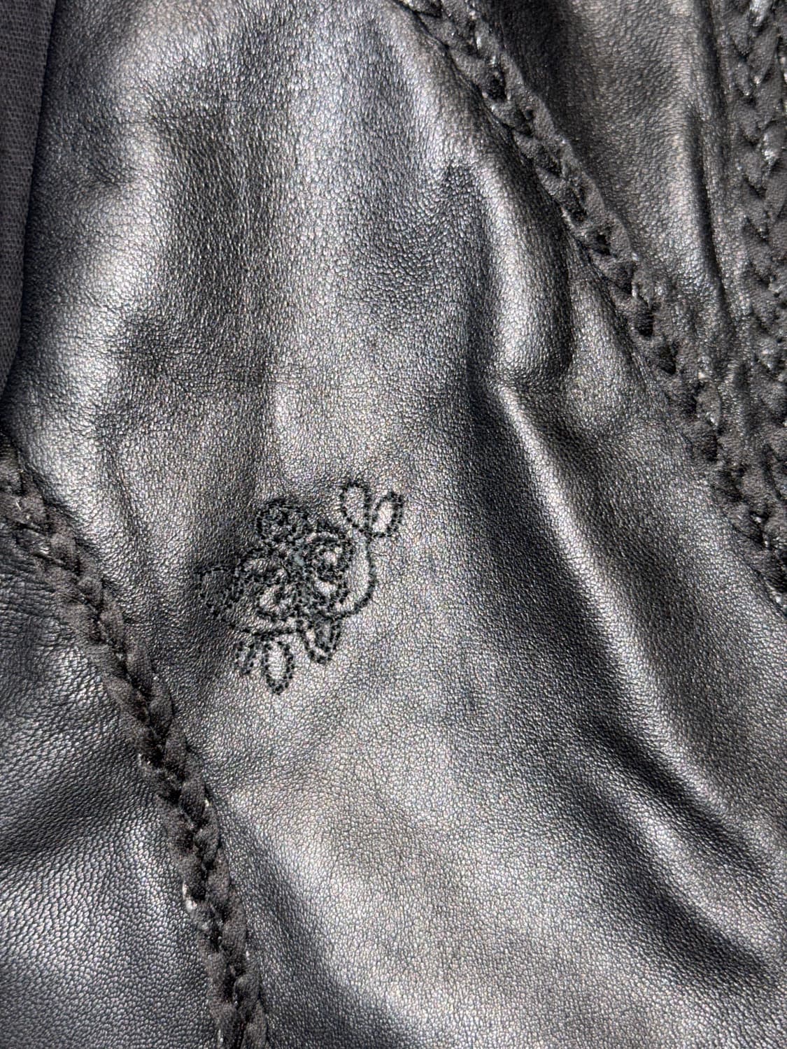 DOHO black lamb skin unbalanced lace sk 상품이미지6