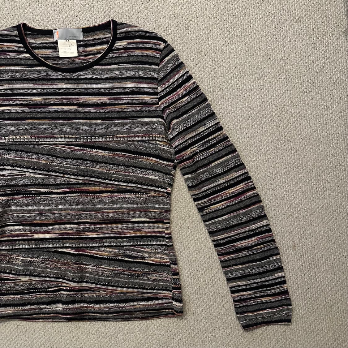 90s Italy 미쏘니(Missoni) 빈티지 니트 롱슬리브 상품이미지5