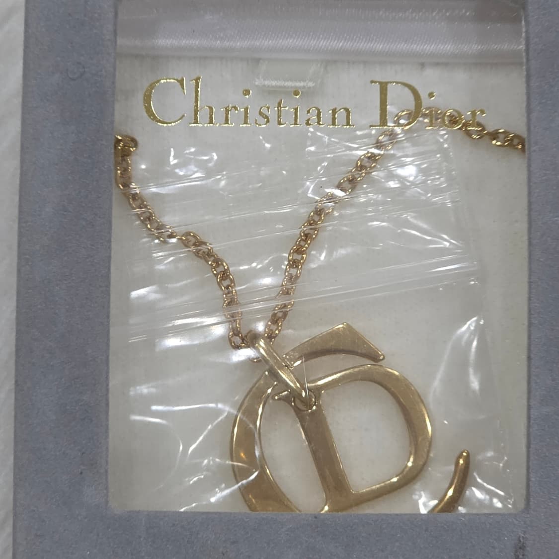 희귀) 디올 CD로고 금장 목걸이 상품이미지3