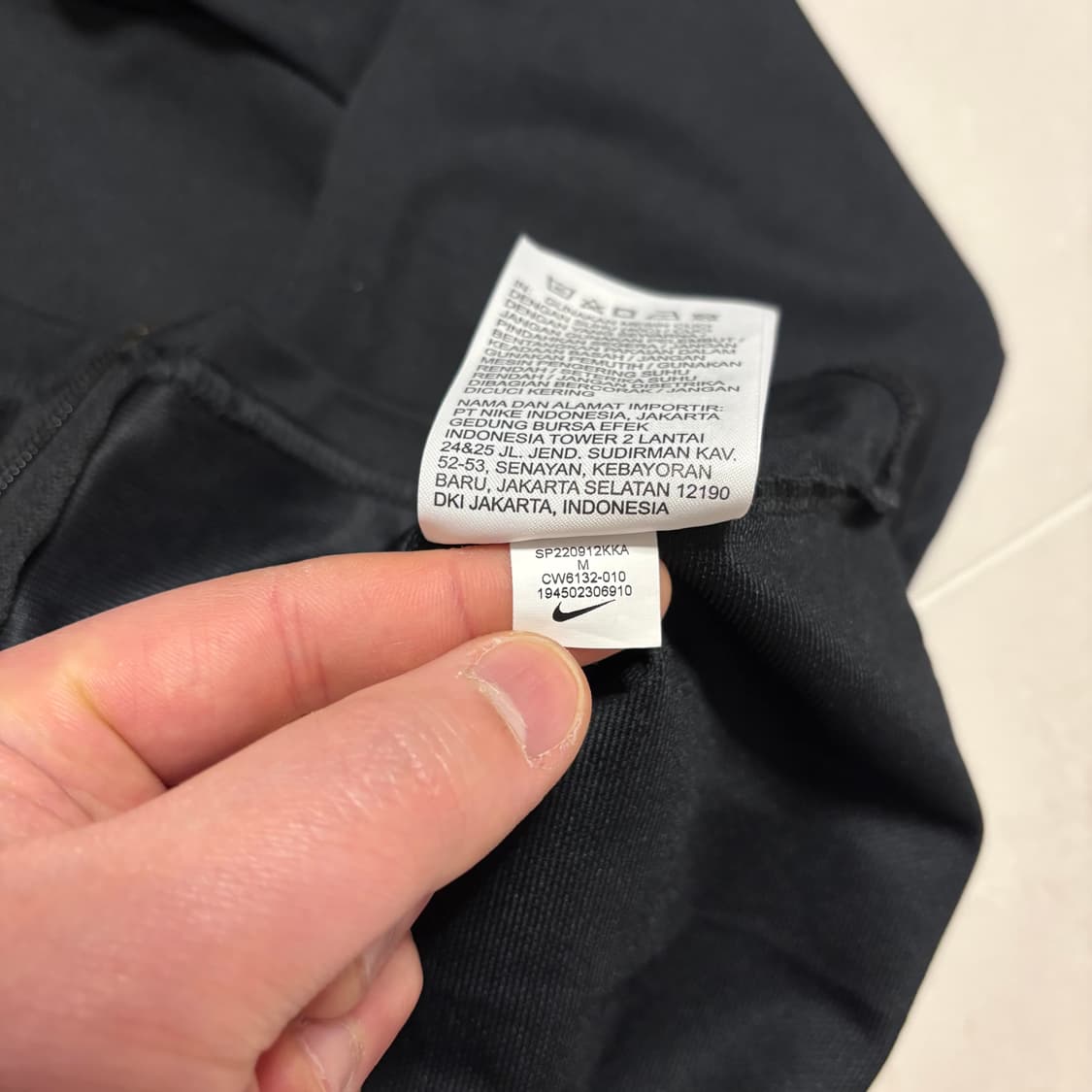 정품 나이키 스우시 블랙 트랙탑 트레이닝 집업 저지 상품이미지7