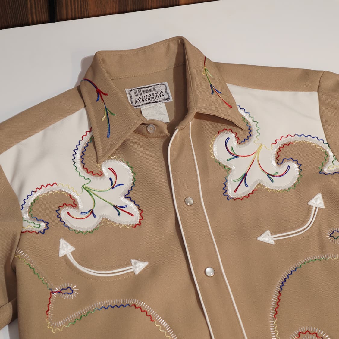 H bar C 1970s 오리지널 랜치웨어 웨스턴 셔츠 상품이미지5