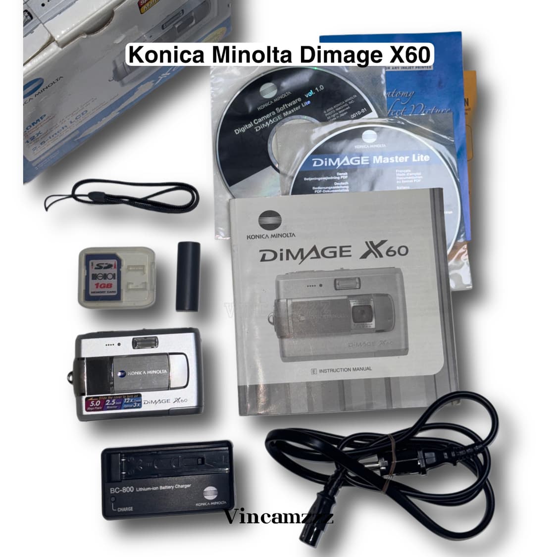 (풀박스) 코니카 미놀타 Konica Minolta Dimage X60 상품이미지2
