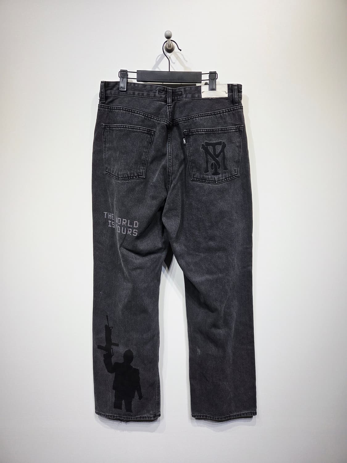 LMC X 스카페이스 흑청 와이드 데님 팬츠_호칭2 상품이미지5