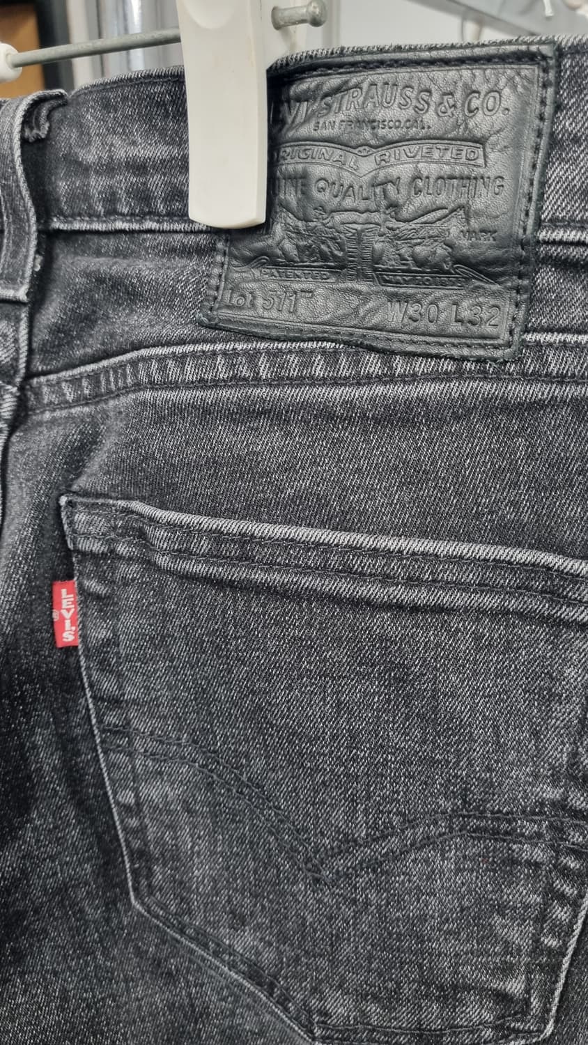 (L E V I S 511) 기모윈터데님 흑청바지(웜진) 허리30 상품이미지3