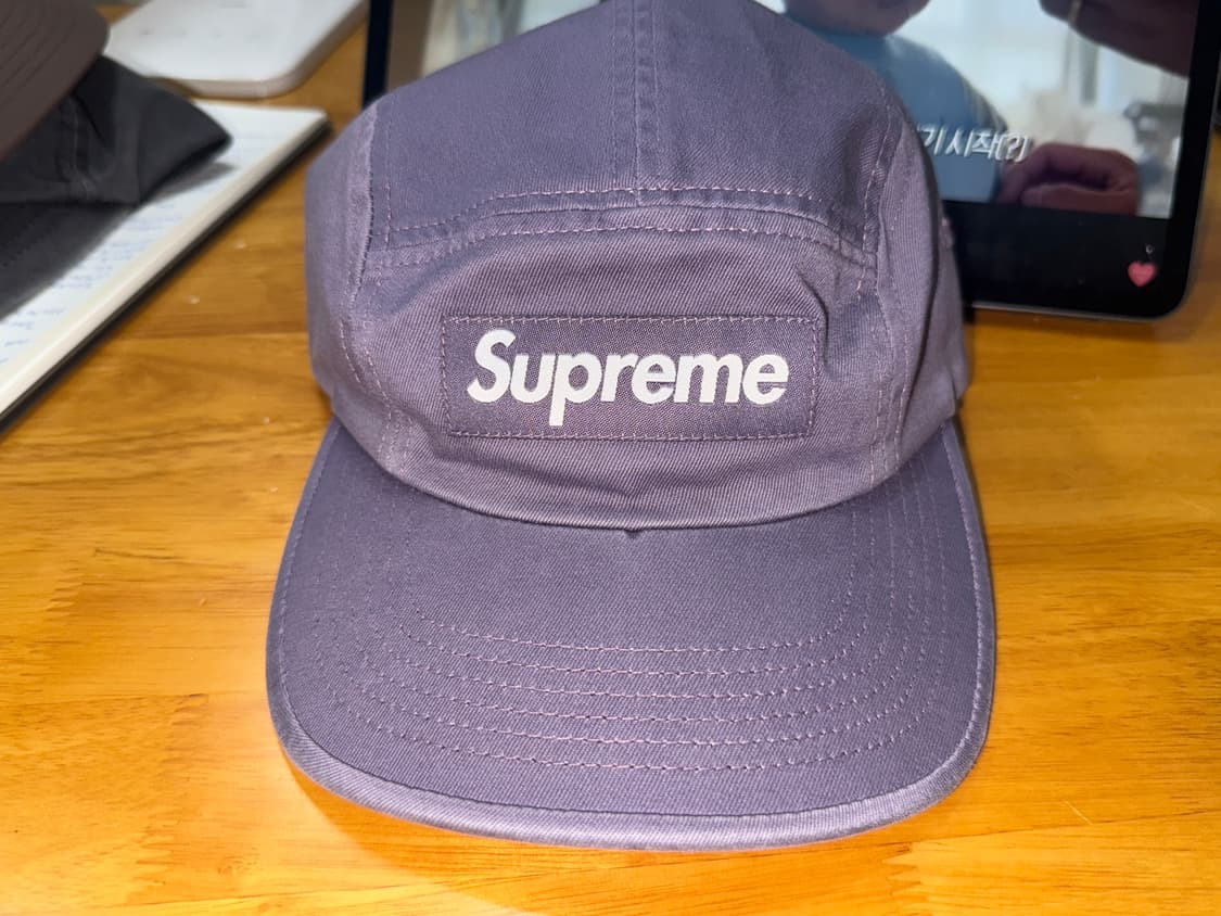 슈프림 워시드 캠프캡 퍼플 상품이미지1