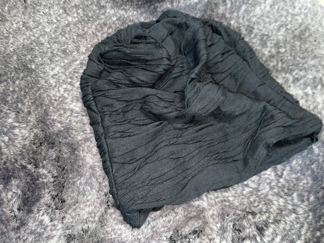 Vintage pleats long beanie  상품이미지5