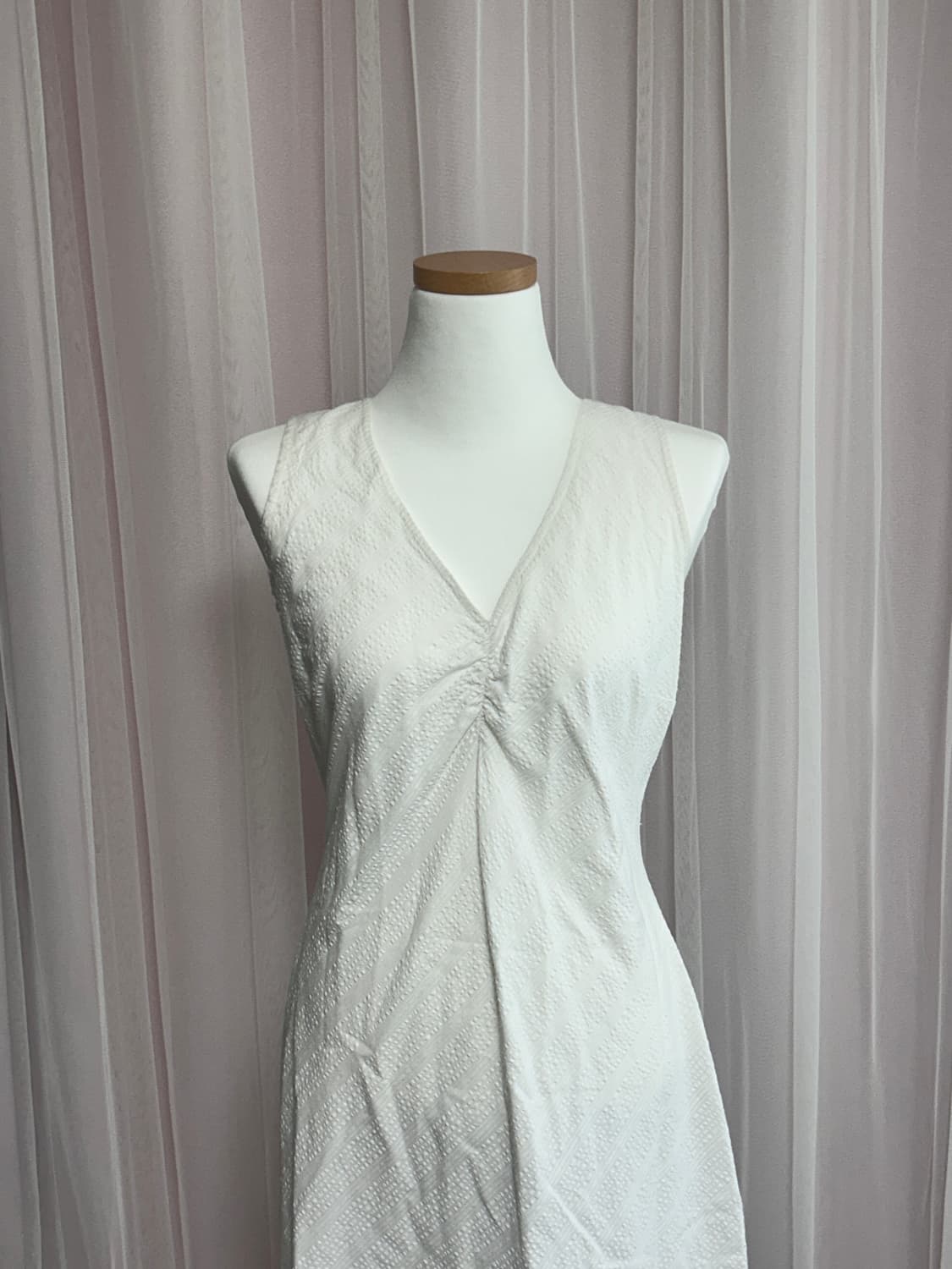 White V-neck Dress 화이트 브이넥 썸머 드레스 상품이미지3