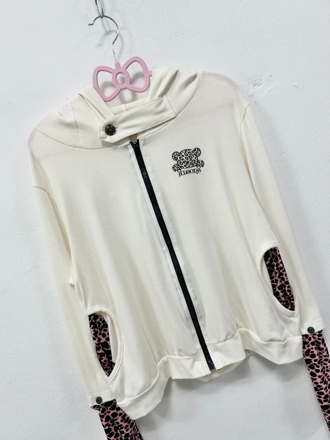 [ALGONQUINS] 알곤퀸즈 오네갸루 핑크 레오파드 후드집업 상품이미지5