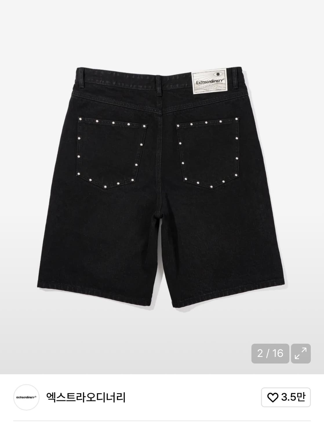 XL) 엑스트라오디너리 스터드 데님 숏츠 상품이미지2
