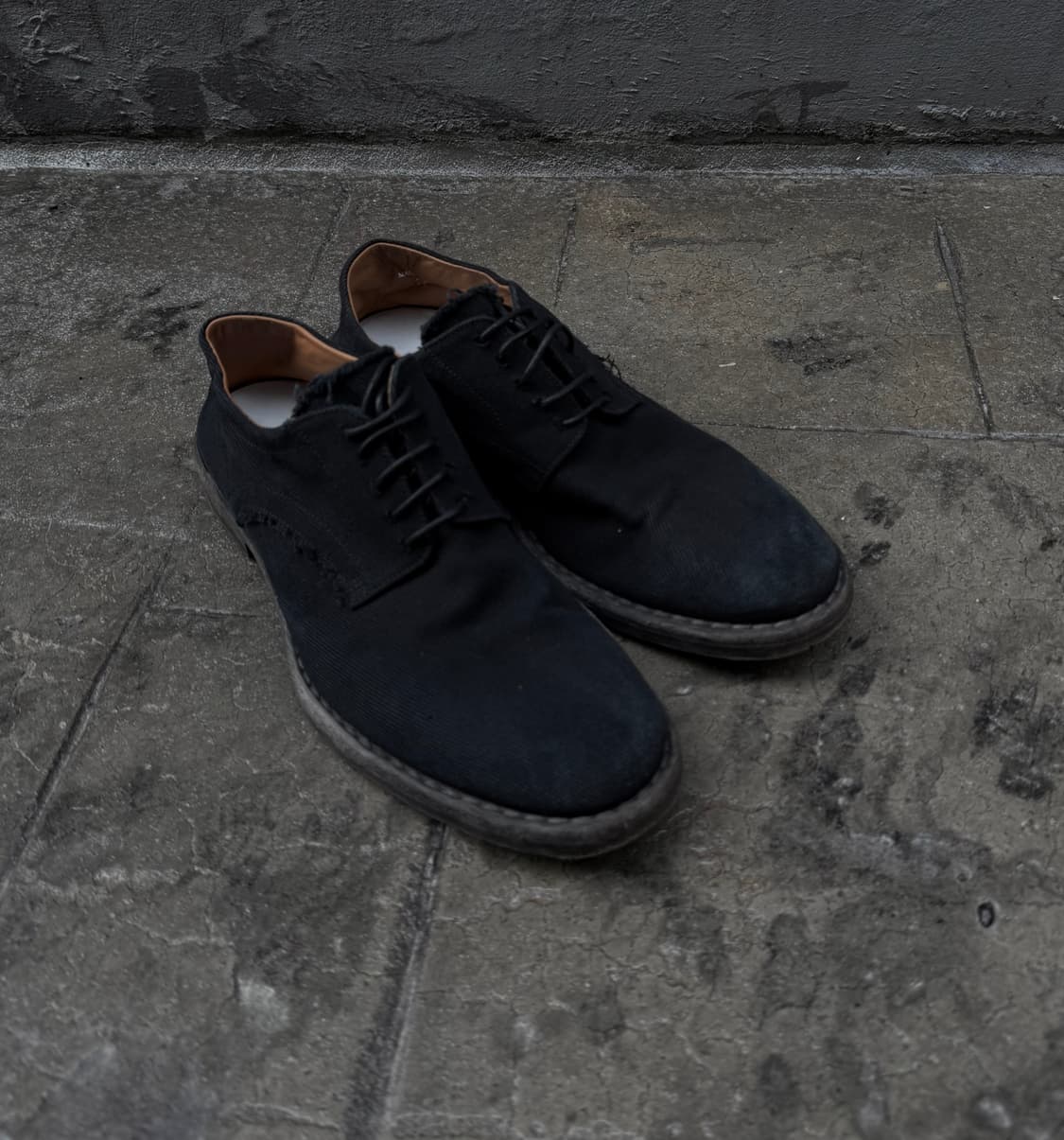 마르지엘라 빈티지 캔버스 누벅 더비슈즈 상품이미지1