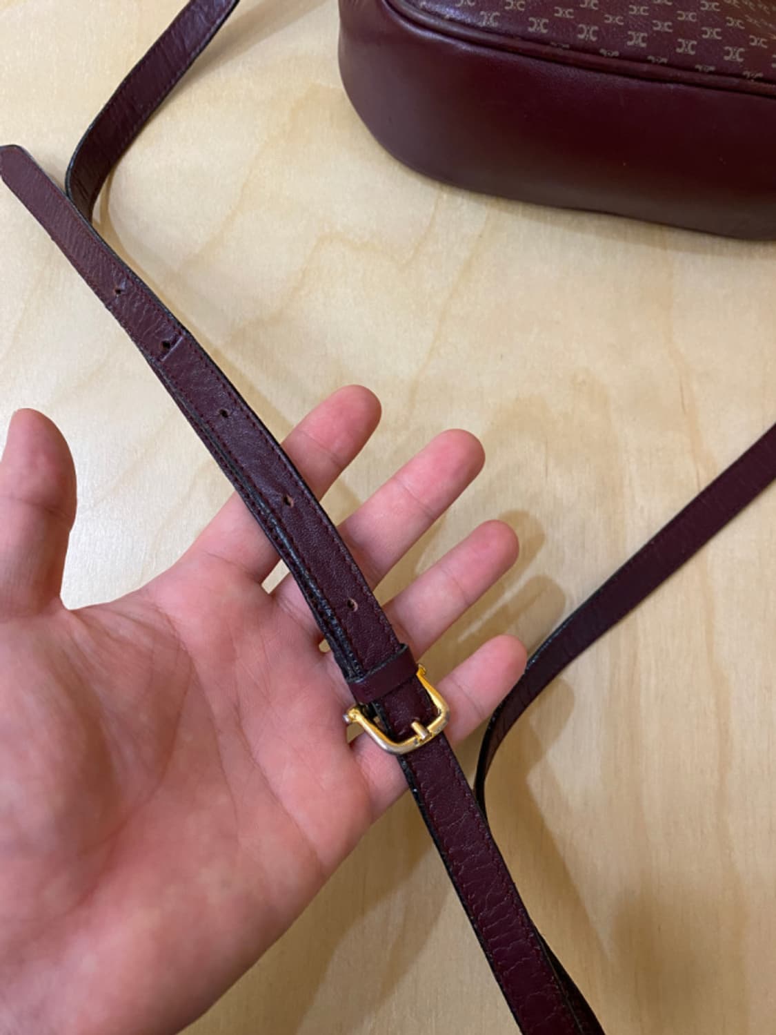 80s OLD CELINE mini cross bag 올드 셀린 상품이미지9