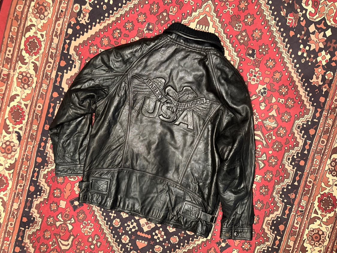 ( XL-2X ) 가죽자켓 봄버자켓 레더자켓 빈티지가죽 아메카지 워크웨어 상품이미지4