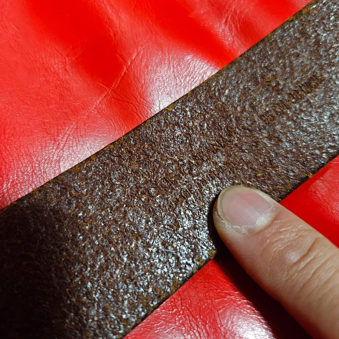 돌체앤가바나 Y2k 빈티지 브라운 가죽 레터링 벨트  상품이미지8