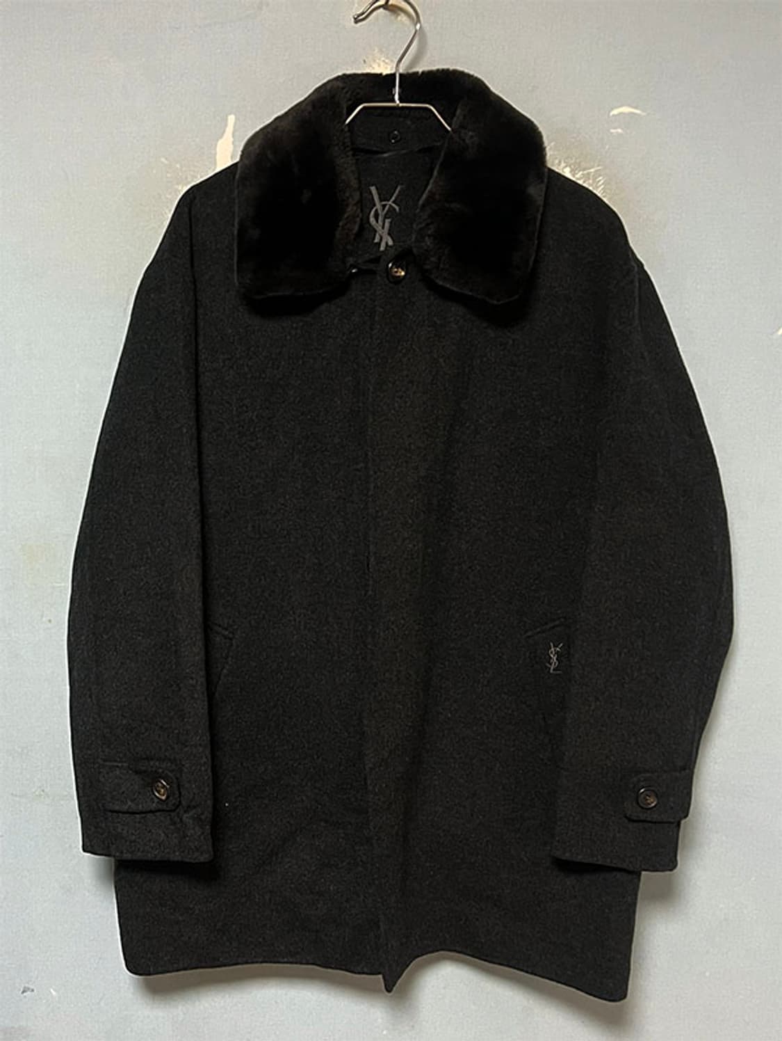 입생로랑 남자 모직 하프자켓 코트 캐시미어함유 L 100  상품이미지1
