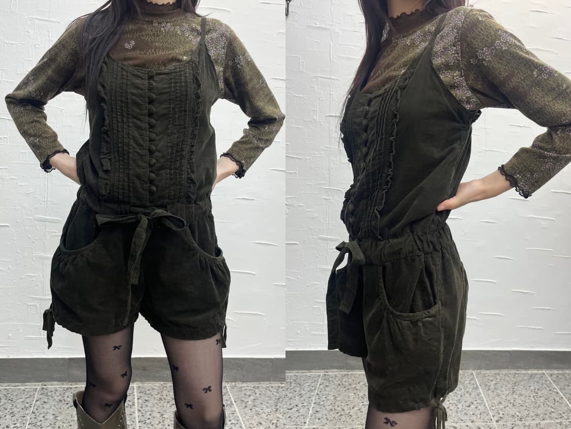 corduroy buttons jumpsuit 상품이미지2