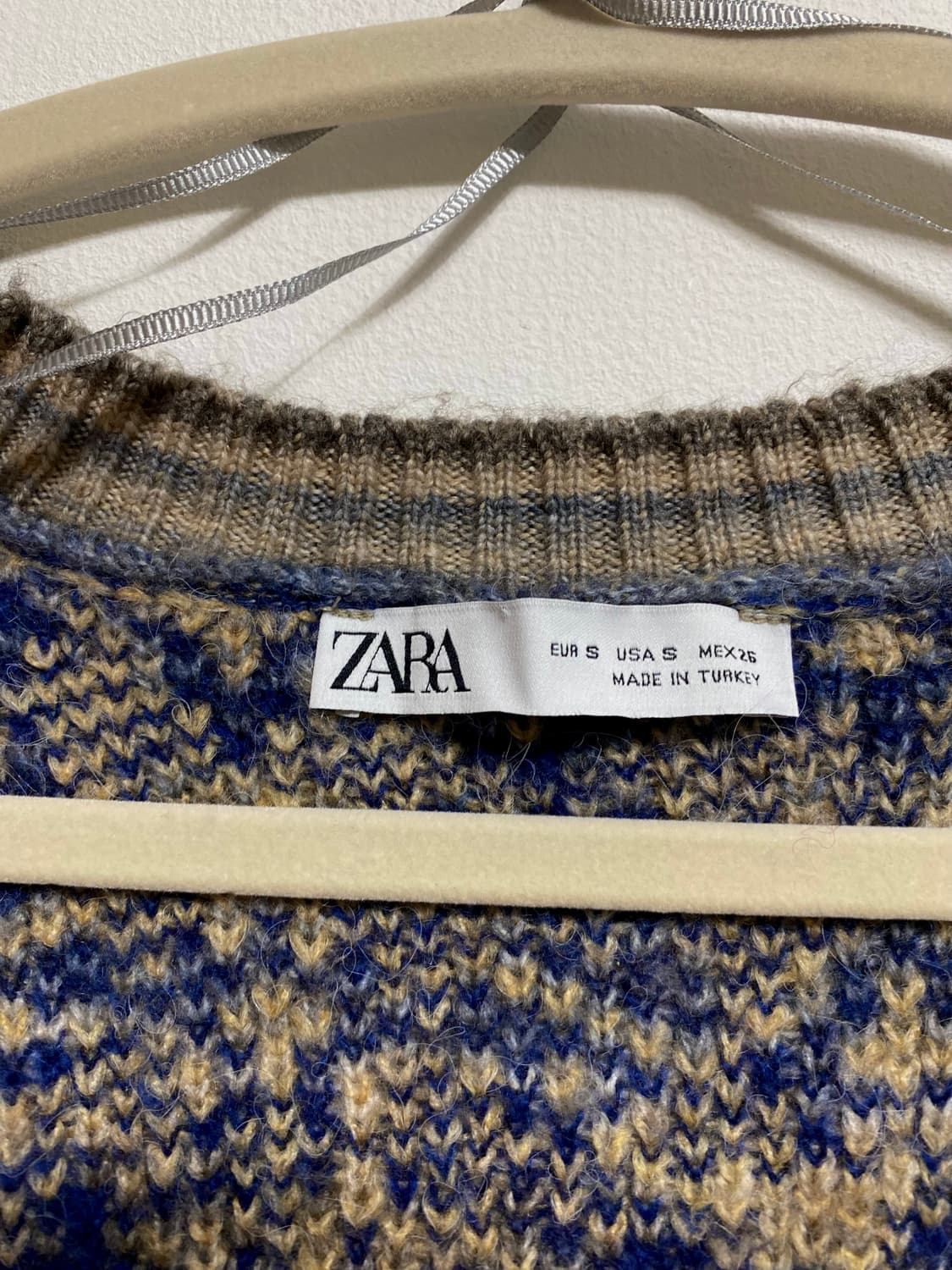 vintage zara flawer crop knit 플라워 가디건 상품이미지2