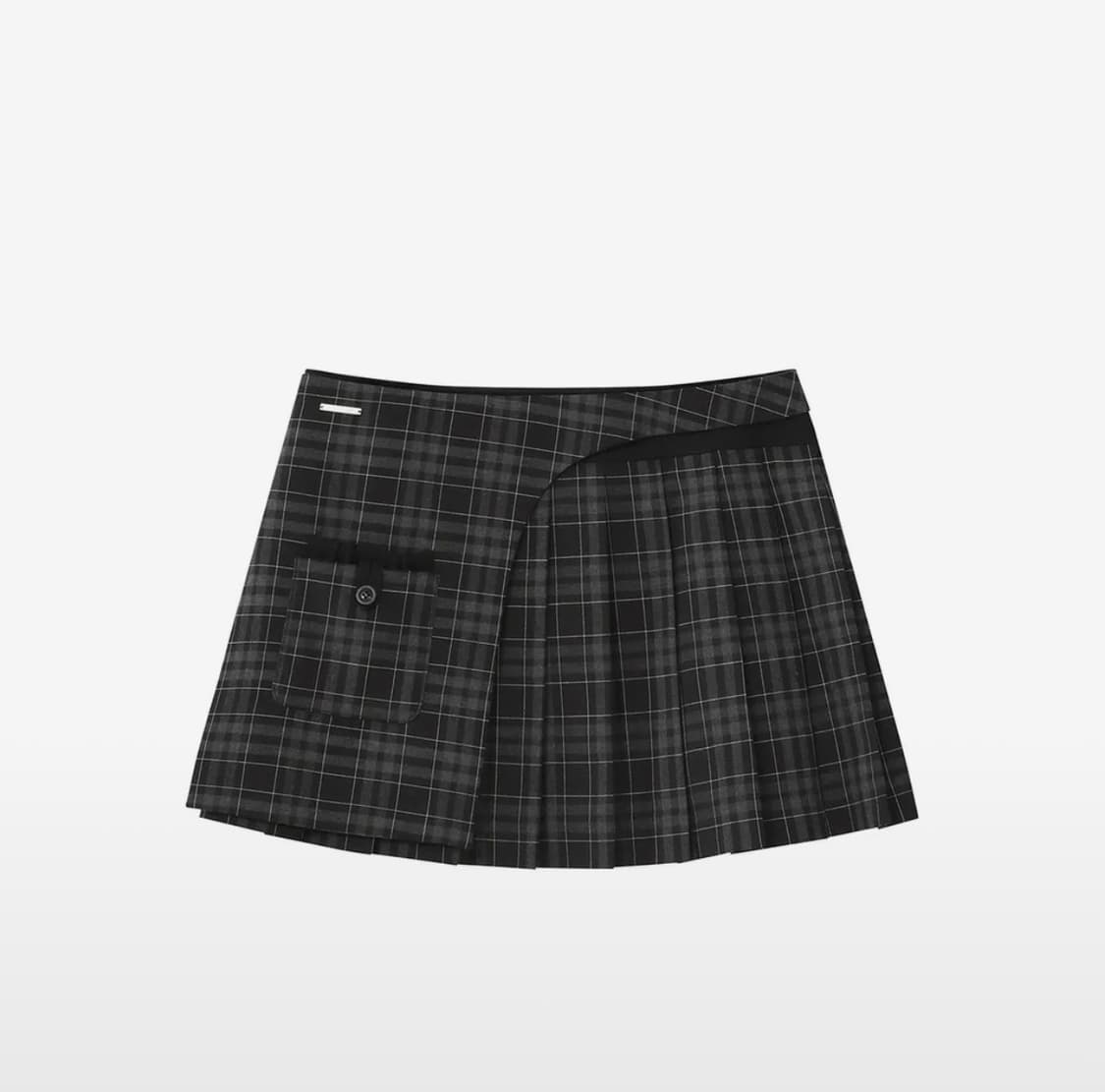 미세키서울 Pocket layered check Black 상품이미지1
