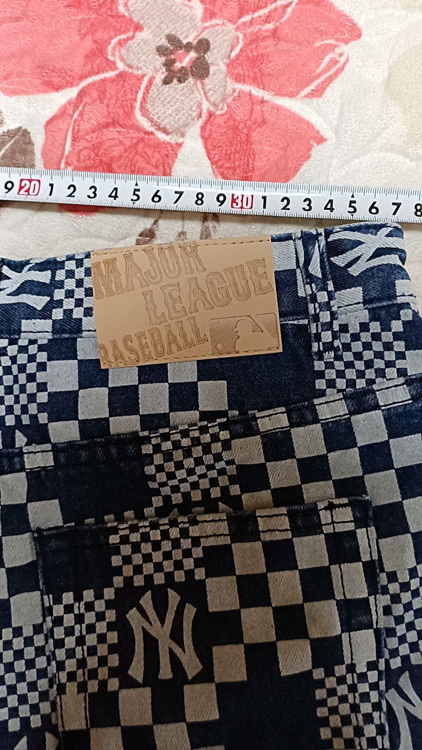 MLB 데님숏팬츠 실측28인치 기장34 상품이미지7