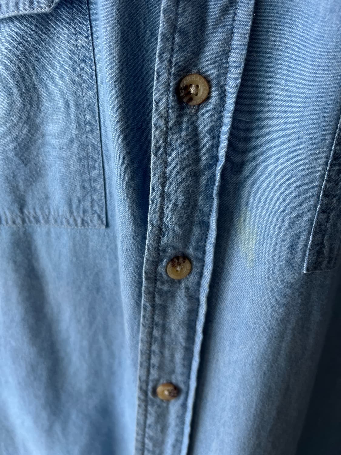 [M]칼하트 USA 오버핏 샴브레이 워크셔츠 상품이미지5