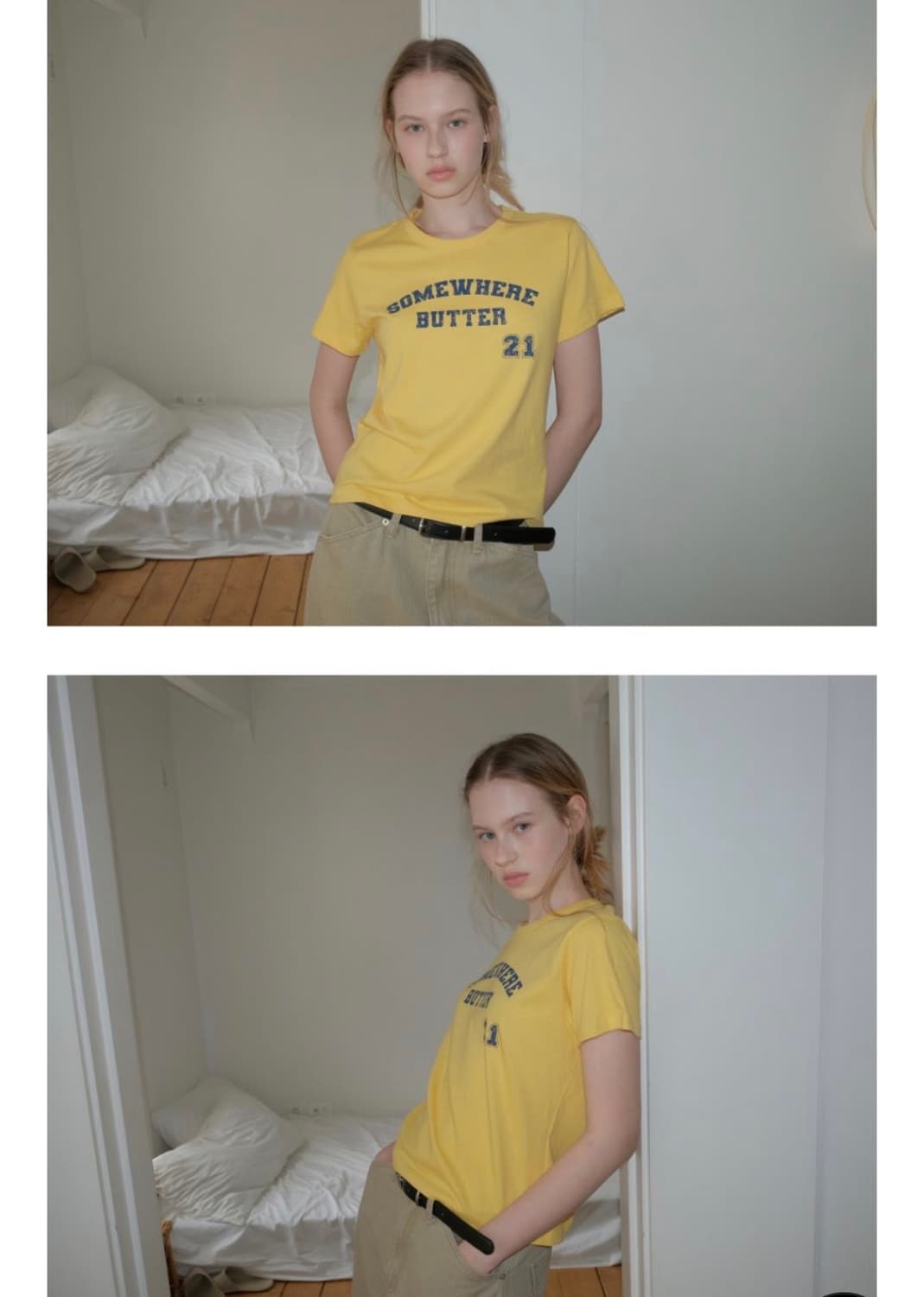 21 Square Logo Top - Yellow 상품이미지2