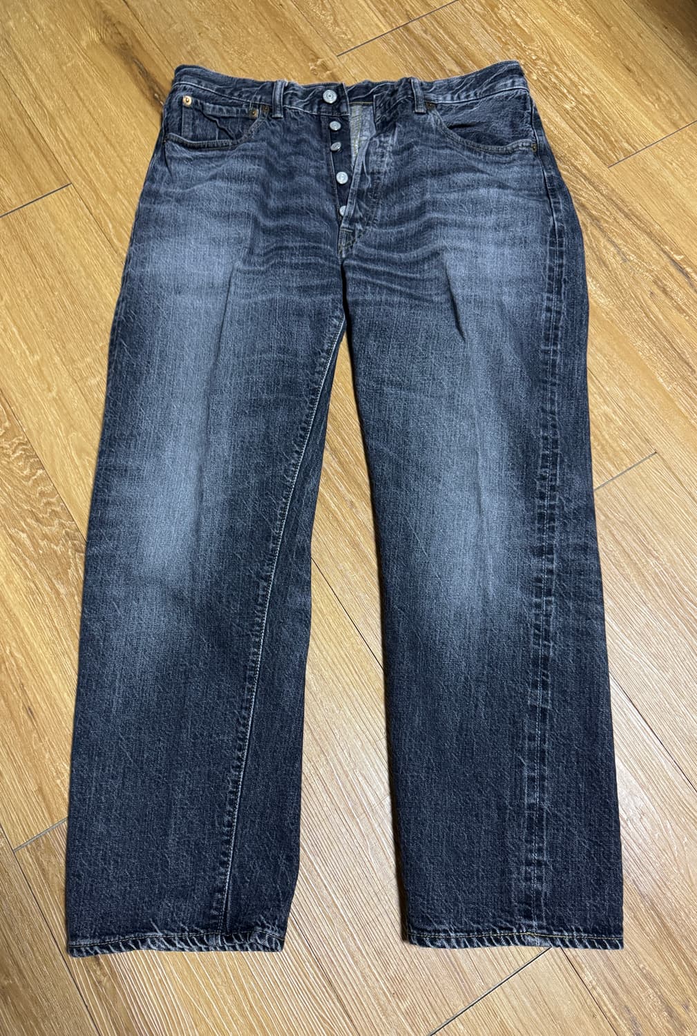 WAREHOUSE 웨어하우스 1101 2ND HANDS W34 블랙 상품이미지1