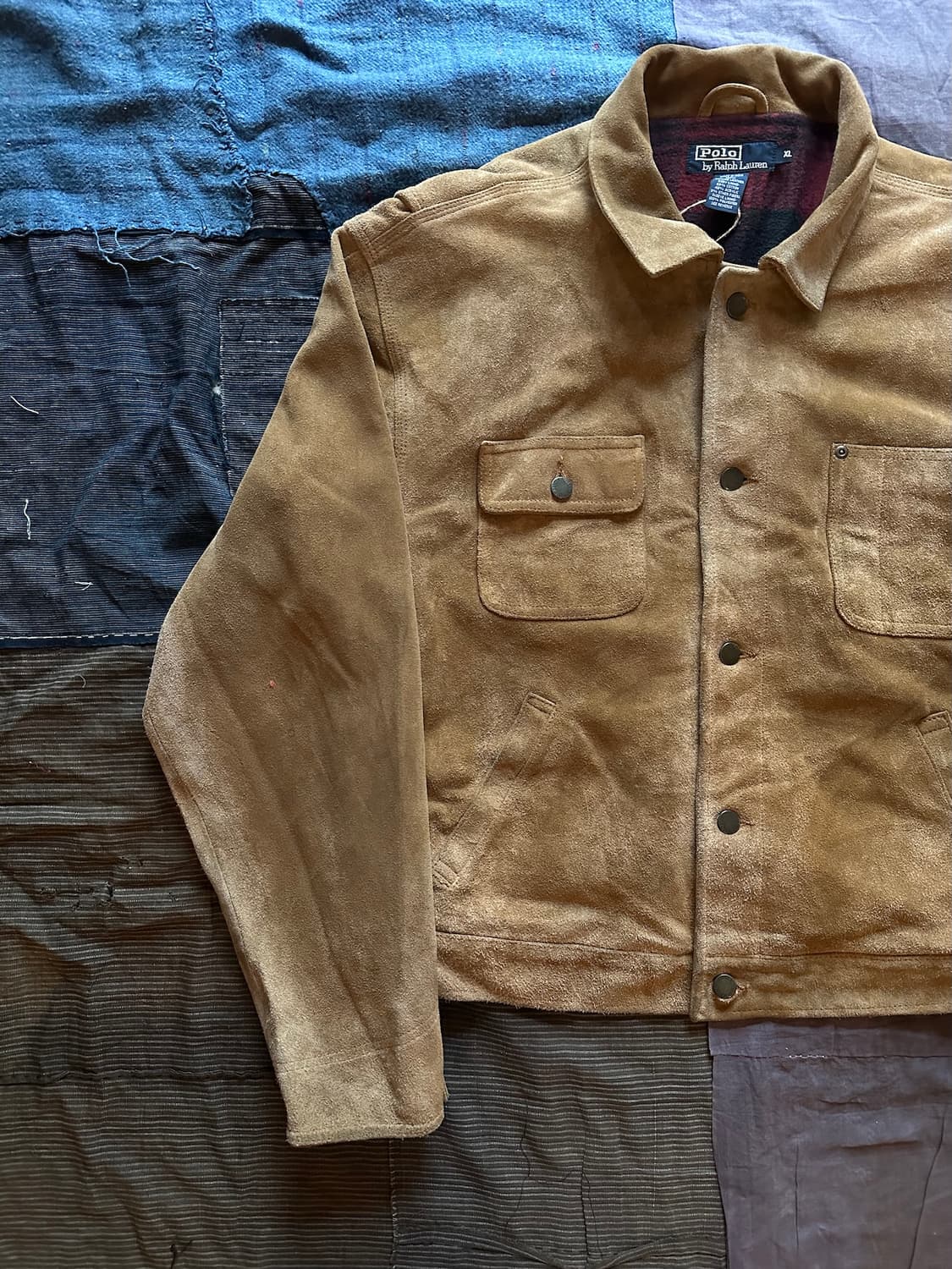 90s 빈티지 폴로 랄프로렌 덩가리 스웨이드 자켓 rrl 상품이미지3