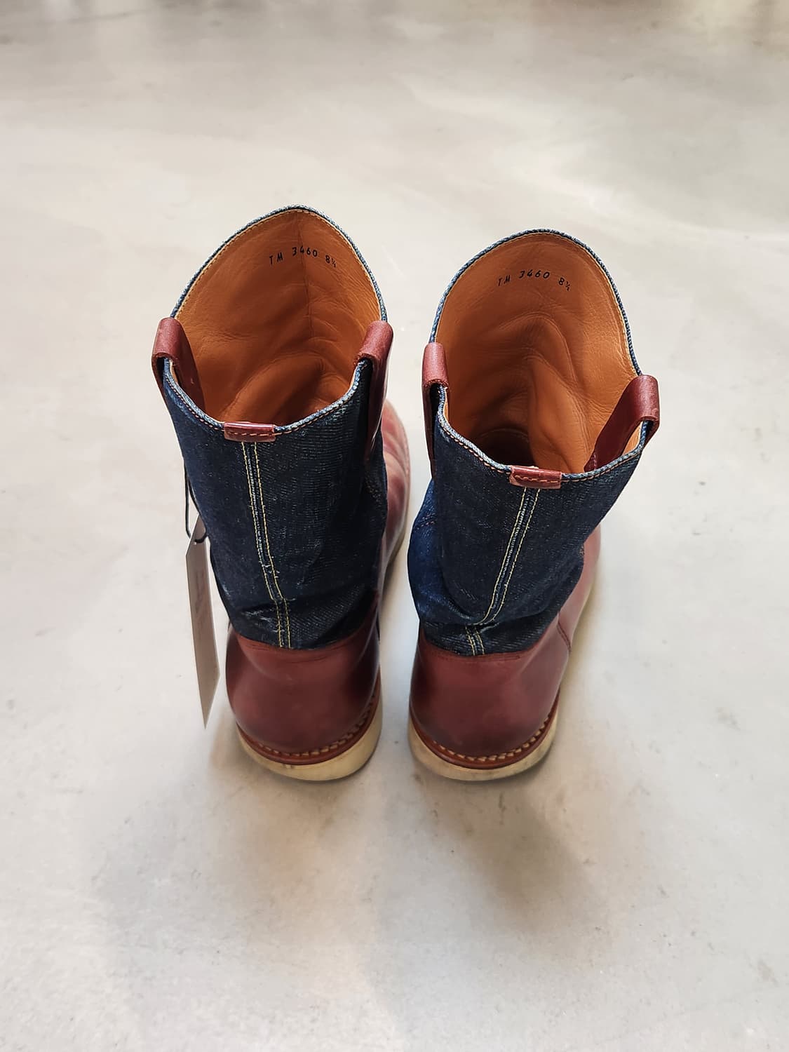 TENKUMARU 레더 데님 도킹 부츠 상품이미지3