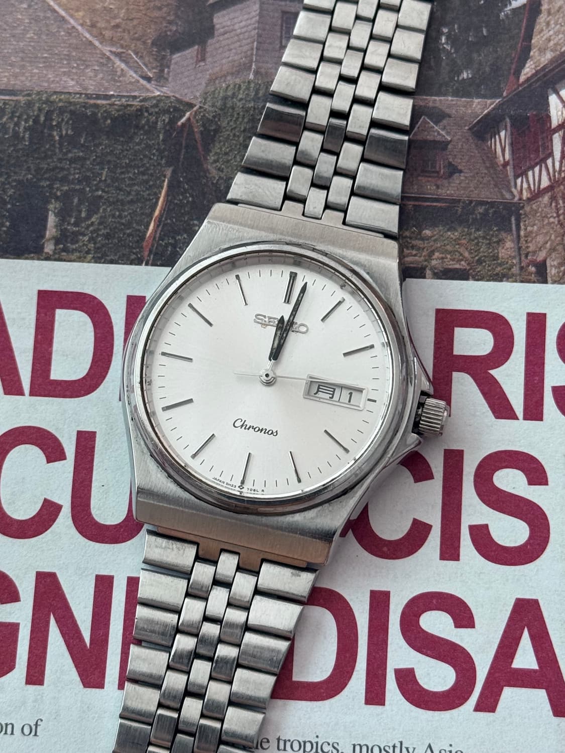 Seiko 세이코 Chronos 쿼츠 Day-Date 상품이미지1