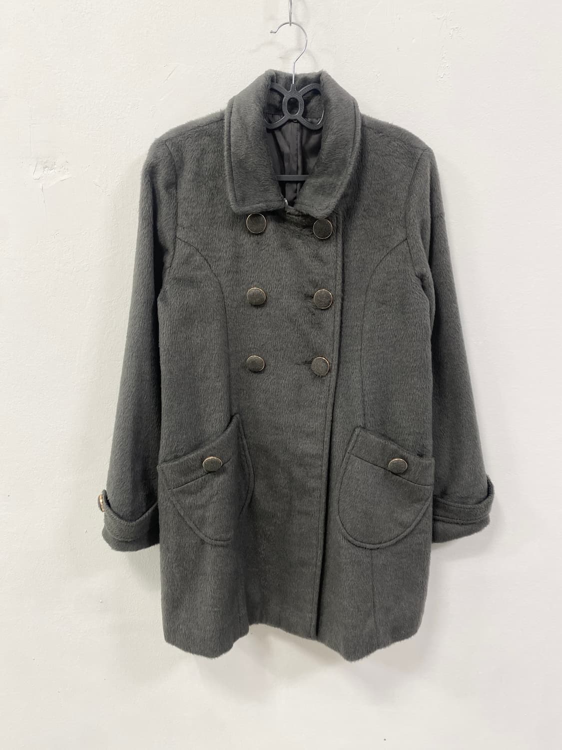 도쿄 걸 플러피 차콜 코트 상품이미지6