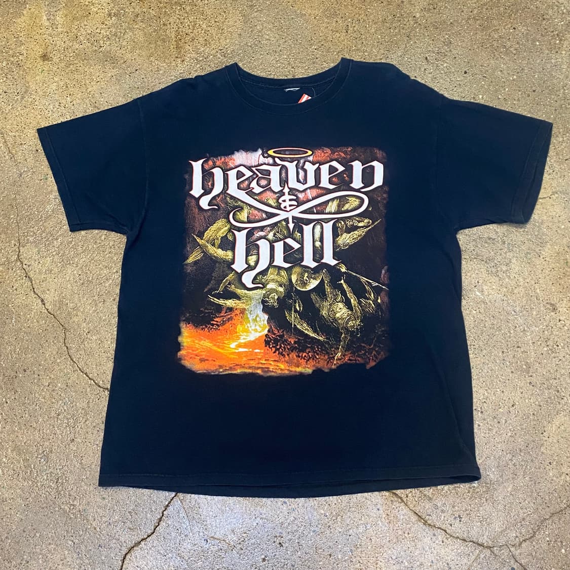 미국 빈티지 엘리스 쿠퍼 헤븐헬 프린팅 티셔츠 락티셔츠 반팔티 상품이미지1