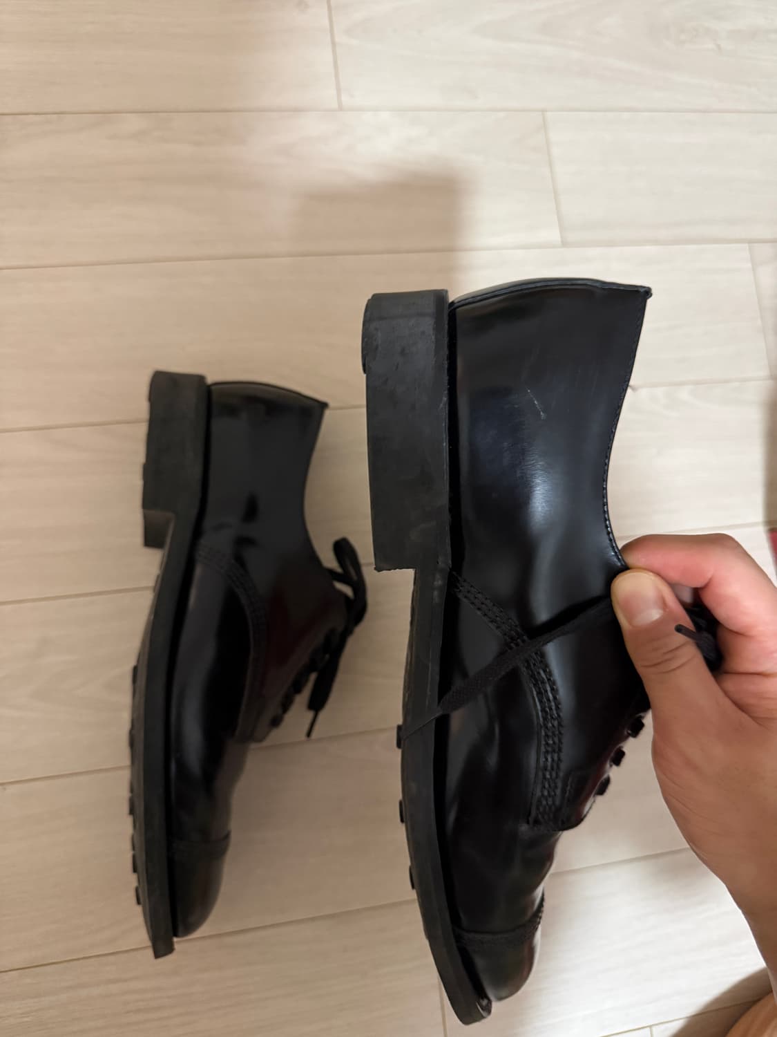 샌더스 밀리터리단화1128 255 uk6 캡토더비 코도반 상품이미지5