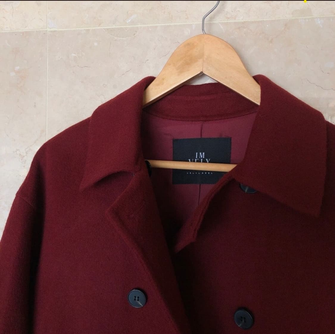 임블리 버건디코트 레드코트 상품이미지3