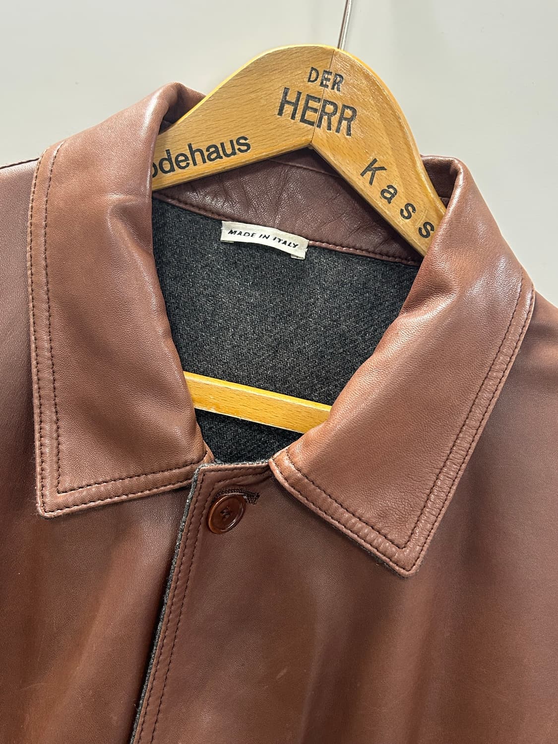 이태리 SULKA 리버시블 가죽 카코트 상품이미지3