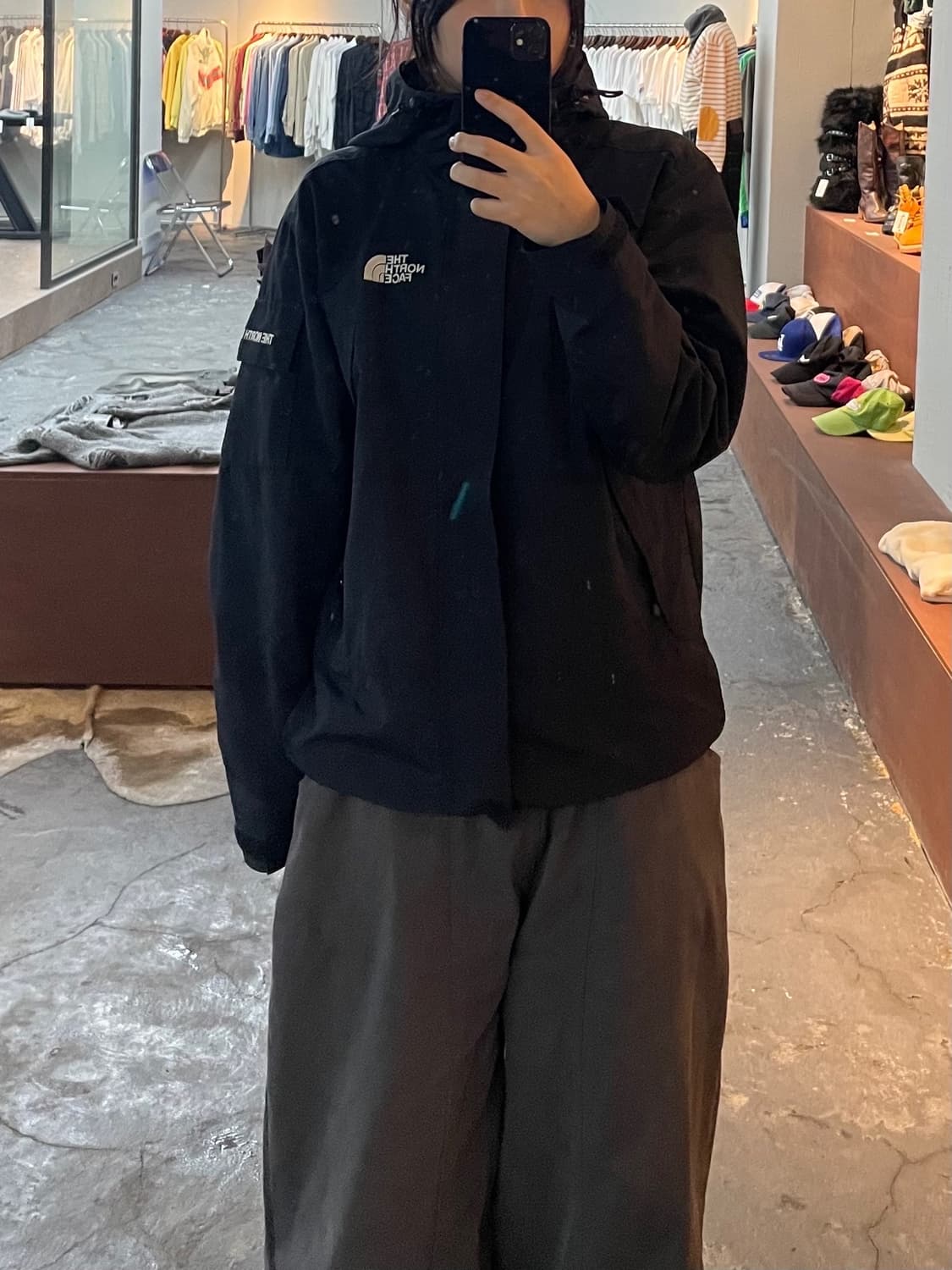 노스페이스 블랙 바람막이 H593 상품이미지1