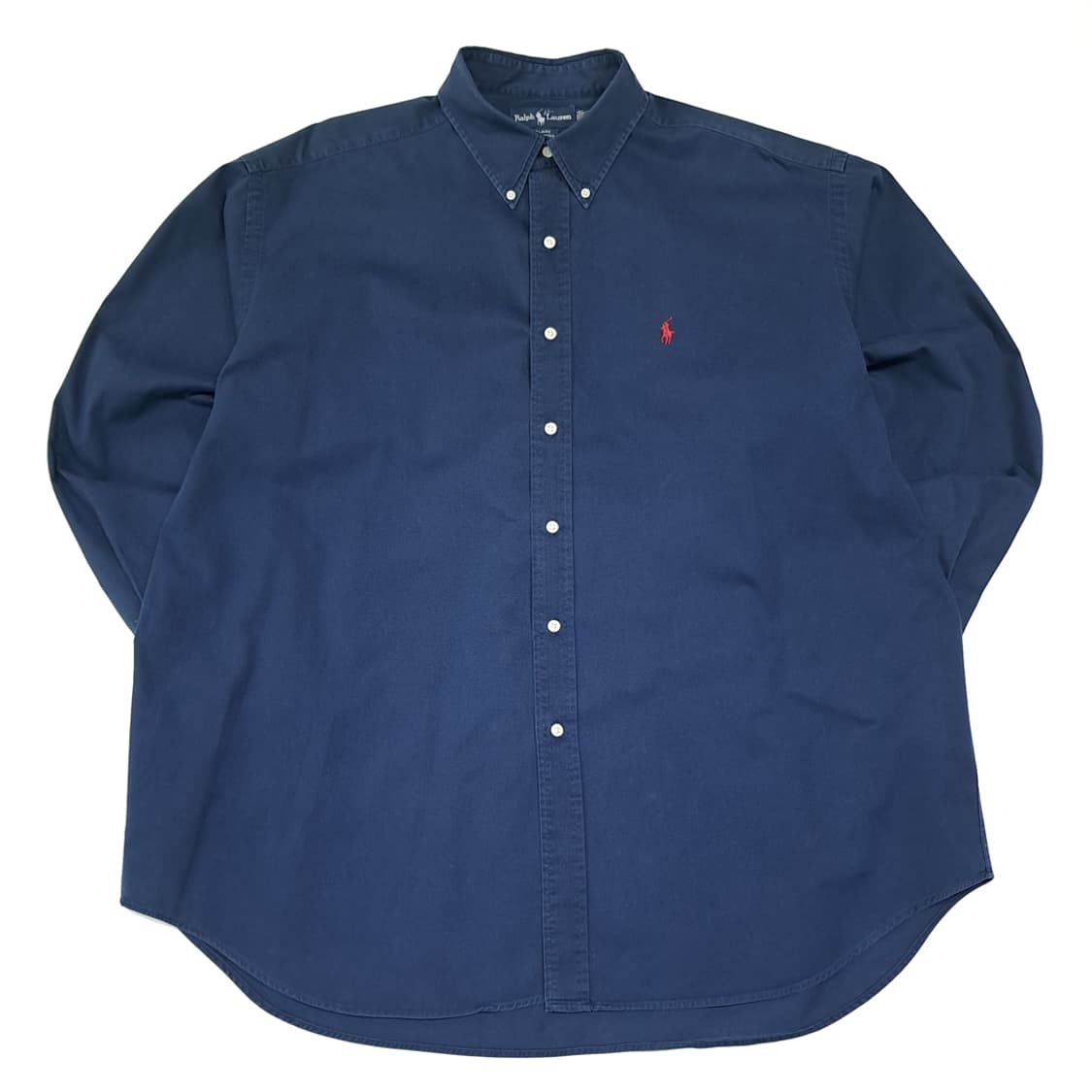 CL817 2XL 폴로 90s 미국판 버튼다운 네이비 셔츠 남방 상품이미지1