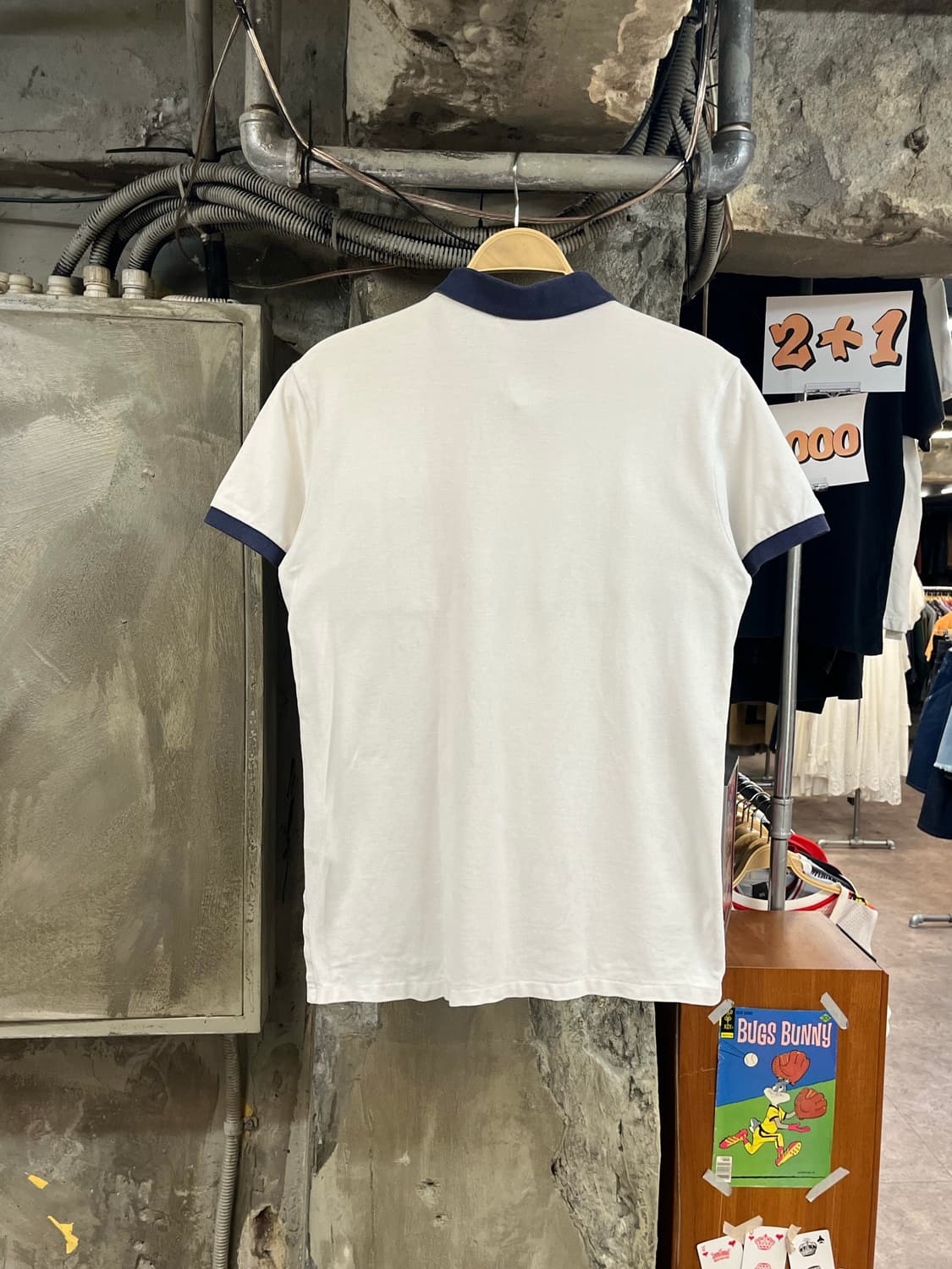 폴로 랄프로렌 배색 반팔 카라티 화이트 M #csz3898 상품이미지2