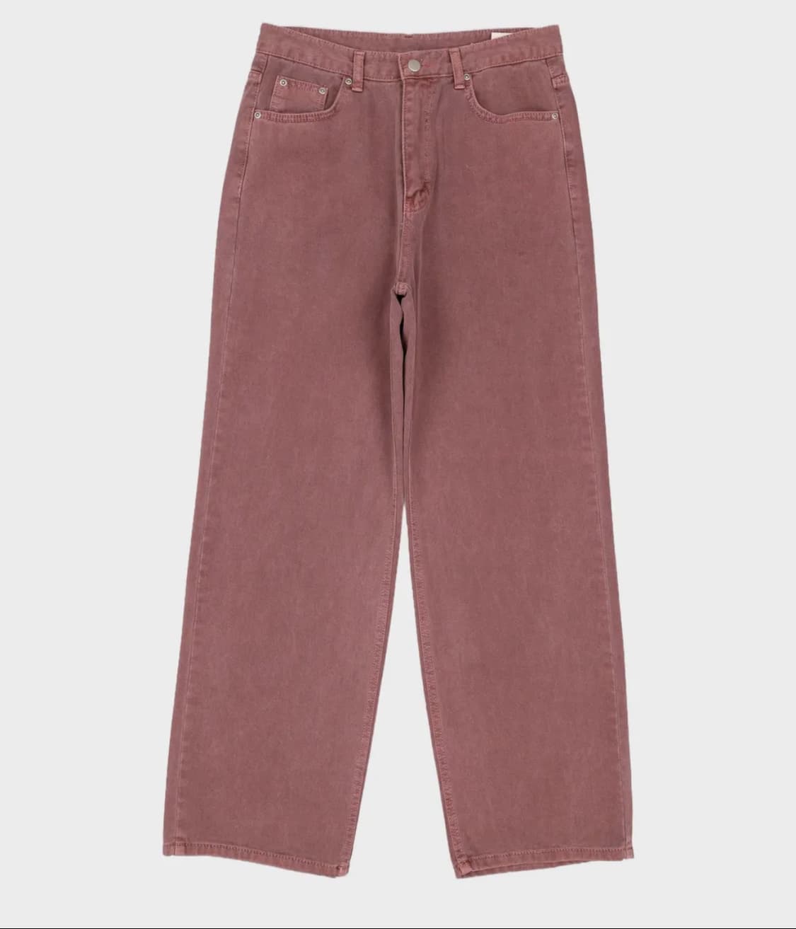 인템포무드 어글리 다잉 컬러 데님(버건디) 상품이미지1