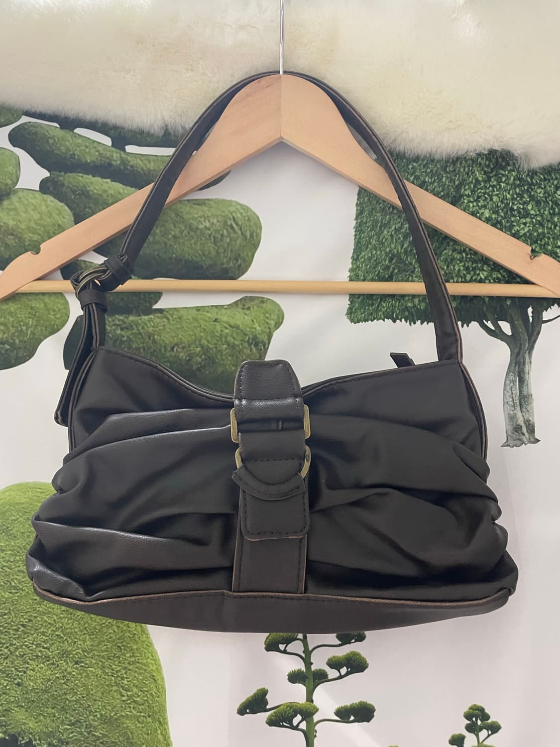 자라 빈티지 셔링 숄더백 상품이미지4