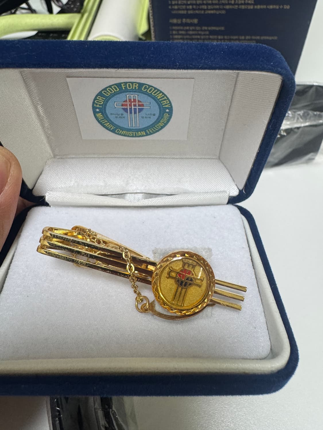 Korean navy christian a tie pin 상품이미지1