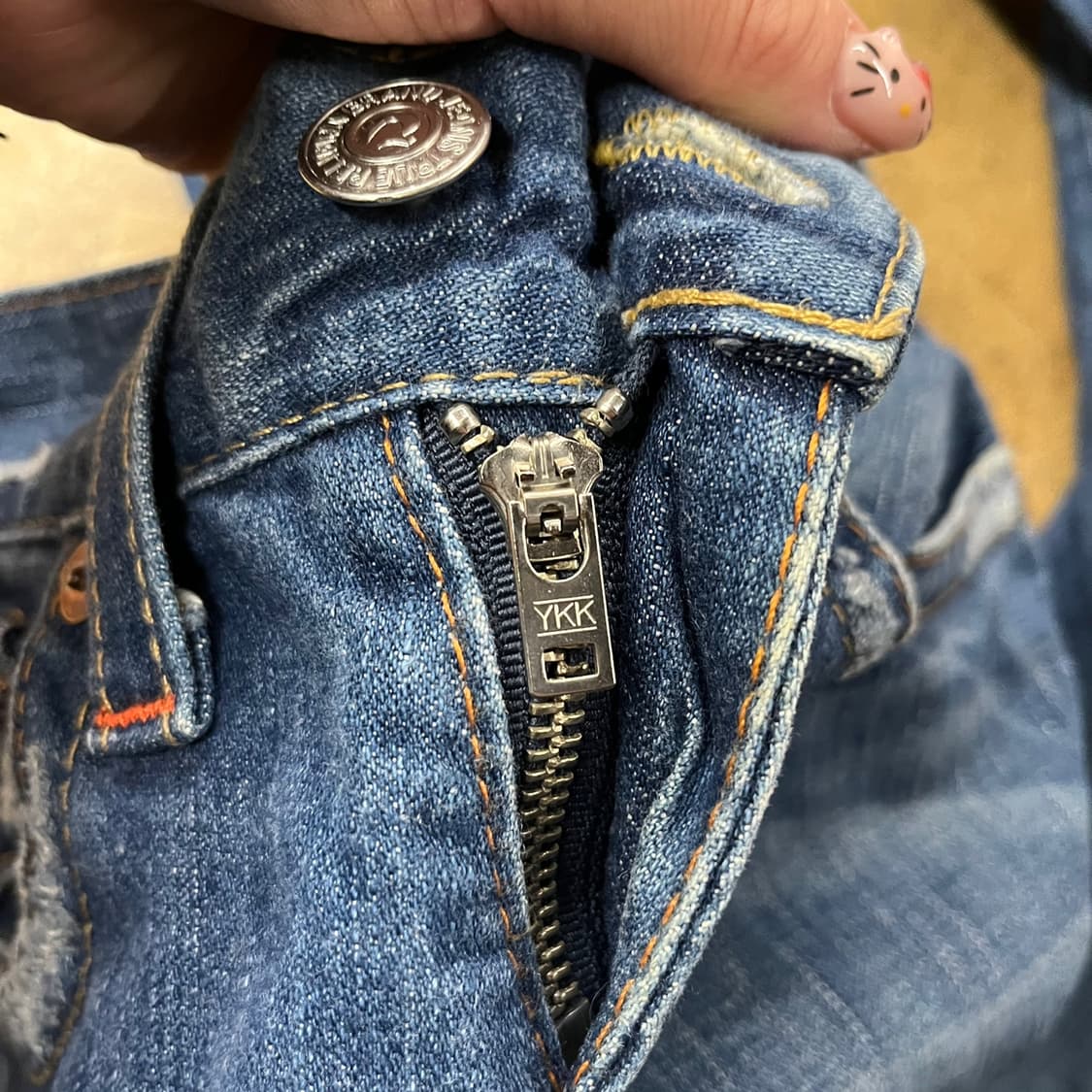 [정품/28] 트루릴리젼 데님 팬츠 청바지 데미지진 b14 상품이미지7