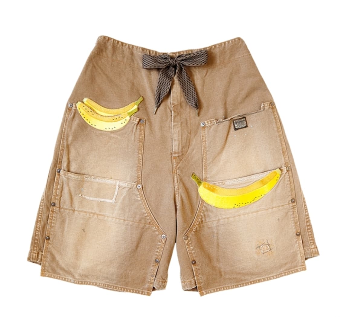 캐피탈 캔버스 쇼츠 바나나 패치 상품이미지2