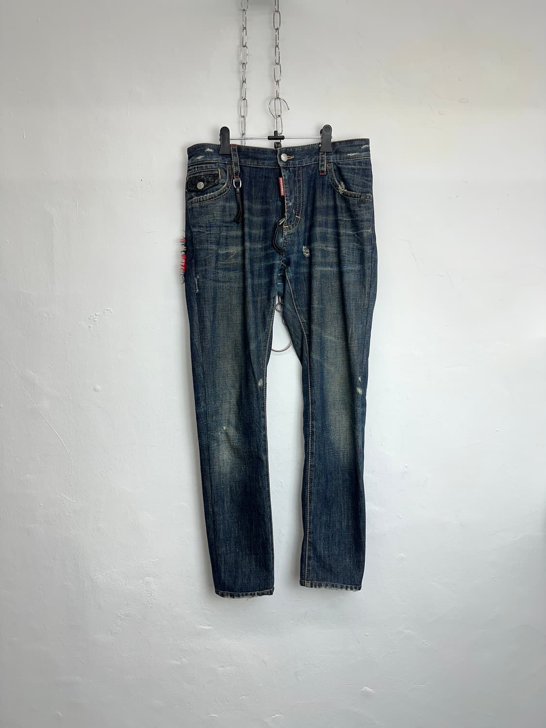 DSQUARED2 Flannel-Lined Distressed Slim  상품이미지4