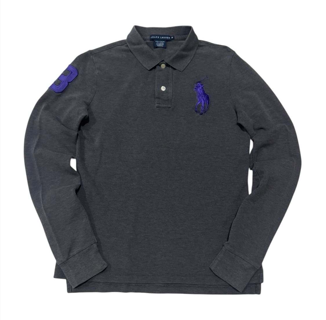 폴로 랄프로렌 우먼스 퍼플 빅포니 카라티 상품이미지1