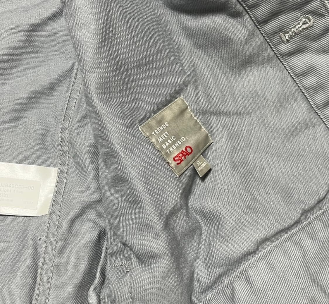 2컬러 스파오 오버핏 청자켓 소라 화이트 상품이미지4