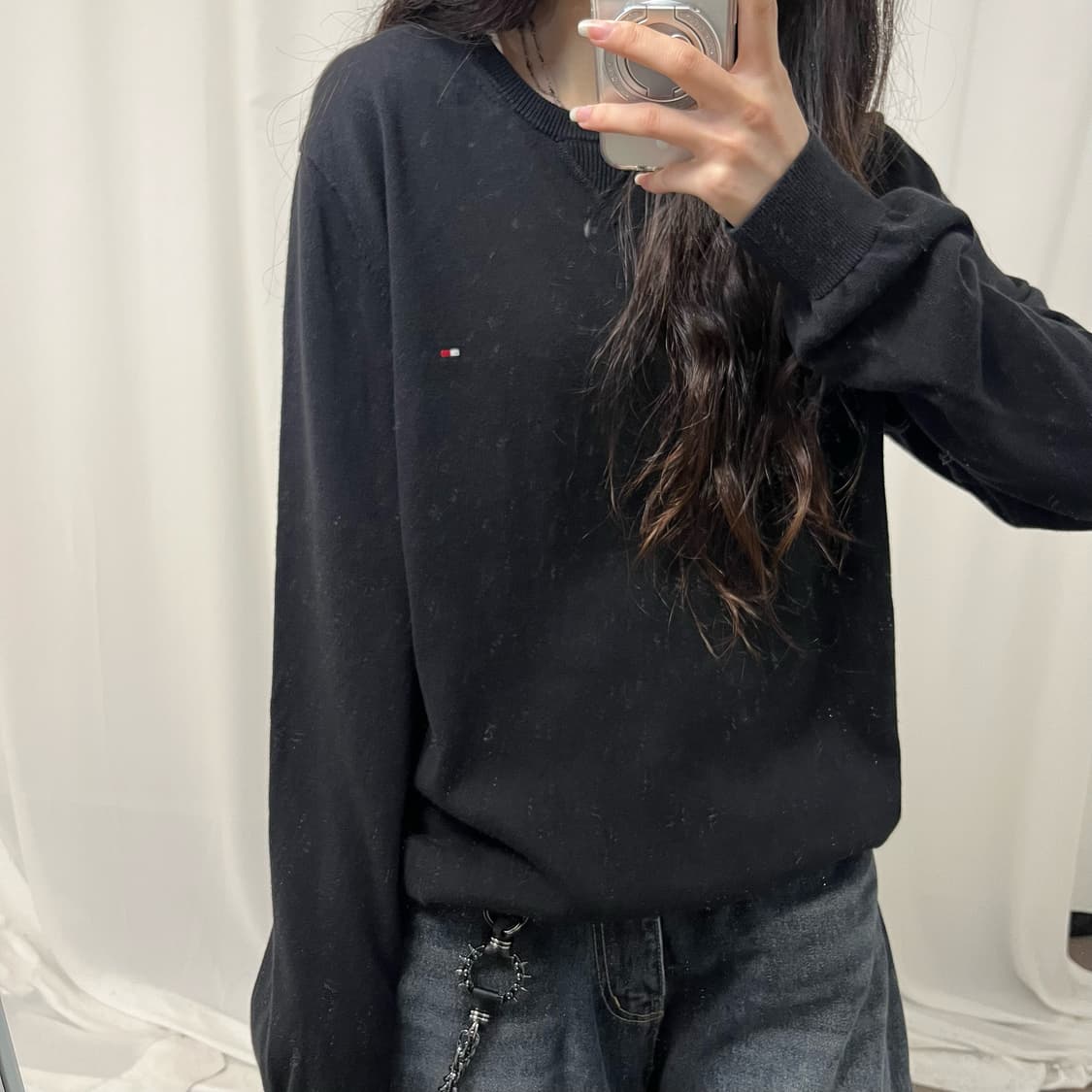 Tommy Hilfiger black knit 상품이미지3
